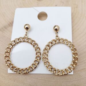 Brand New Forever 21 Gold Tone Hoops Earrings